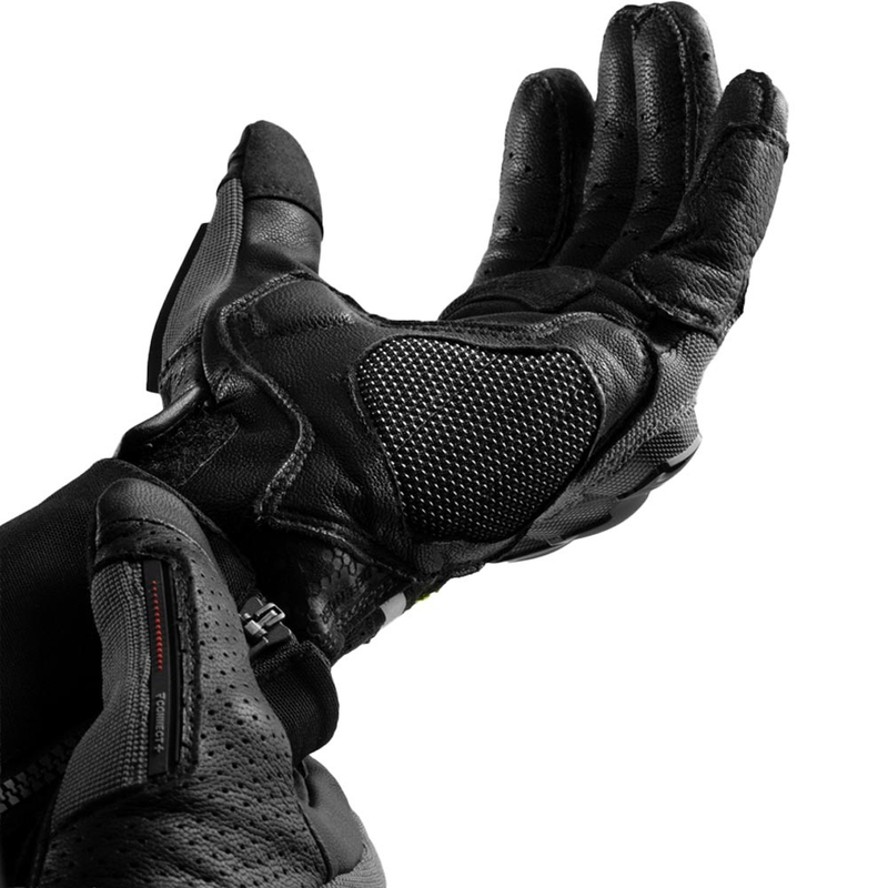 Rebelhorn Defender Motorradhandschuhe, schwarz-grau-fluoreszierend gelb