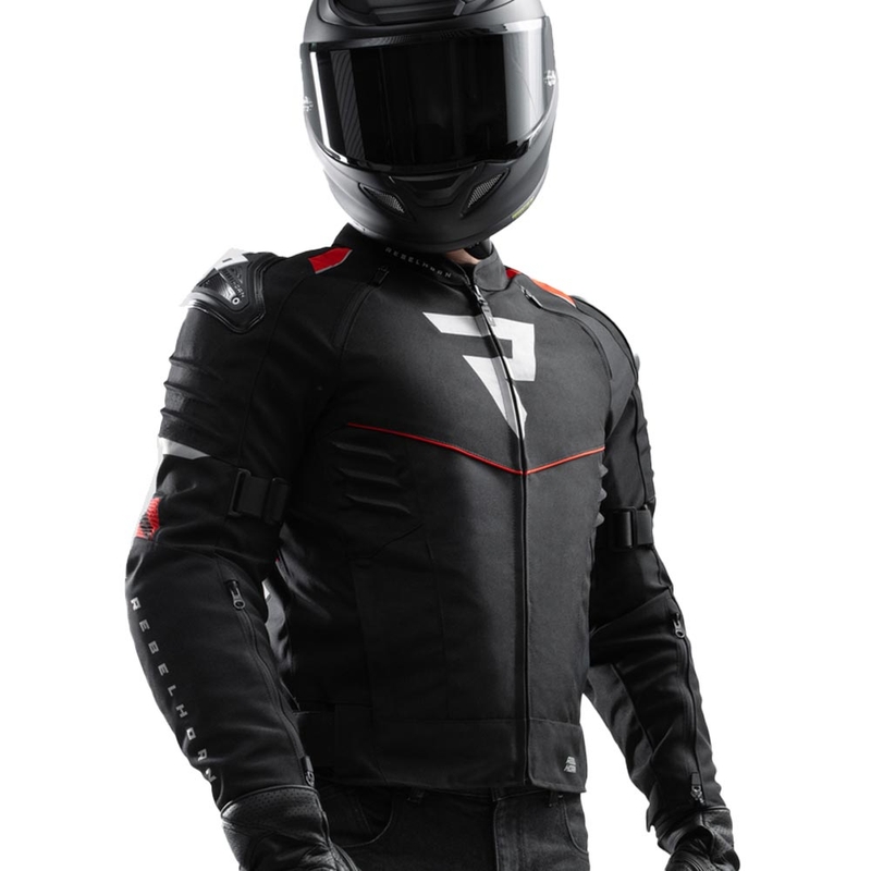 Rebelhorn Vandal 2 Motorradjacke schwarz-rot