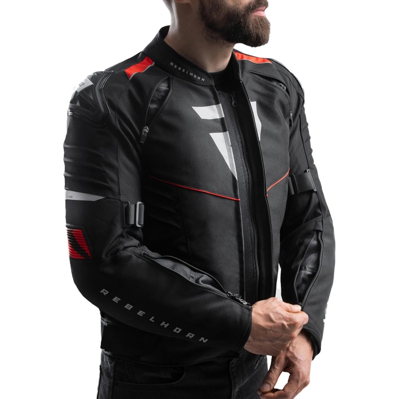 Rebelhorn Vandal 2 Motorradjacke schwarz-rot