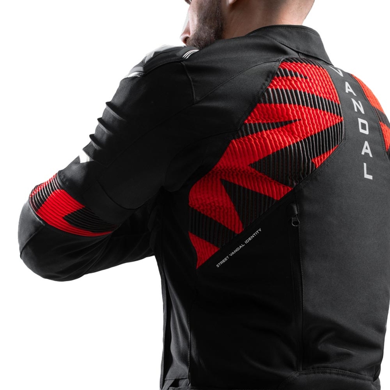 Rebelhorn Vandal 2 Motorradjacke schwarz-rot
