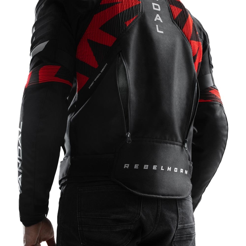 Rebelhorn Vandal 2 Motorradjacke schwarz-rot