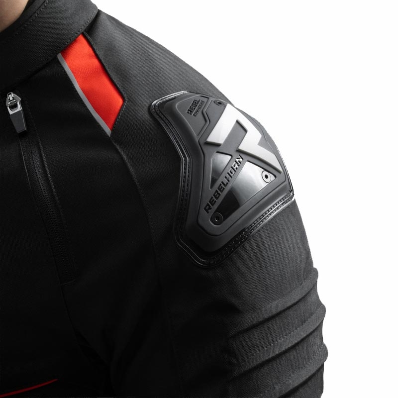 Rebelhorn Vandal 2 Motorradjacke schwarz-rot