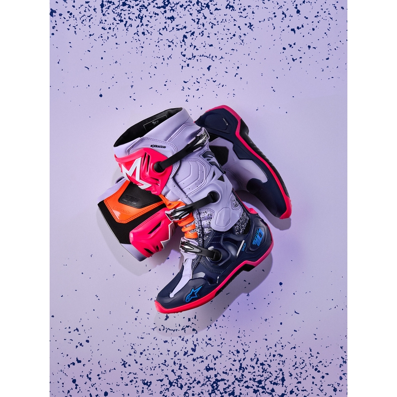 Alpinestars TECH 10 Limited Edition Records Motocross-Stiefel, schwarz
