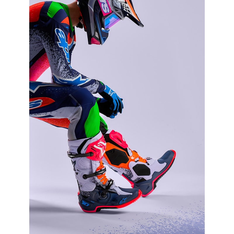 Alpinestars TECH 10 Limited Edition Records Motocross-Stiefel, schwarz