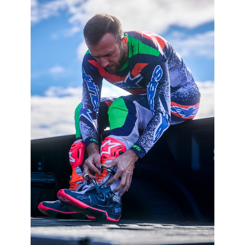 Alpinestars TECH 10 Limited Edition Records Motocross-Stiefel, schwarz
