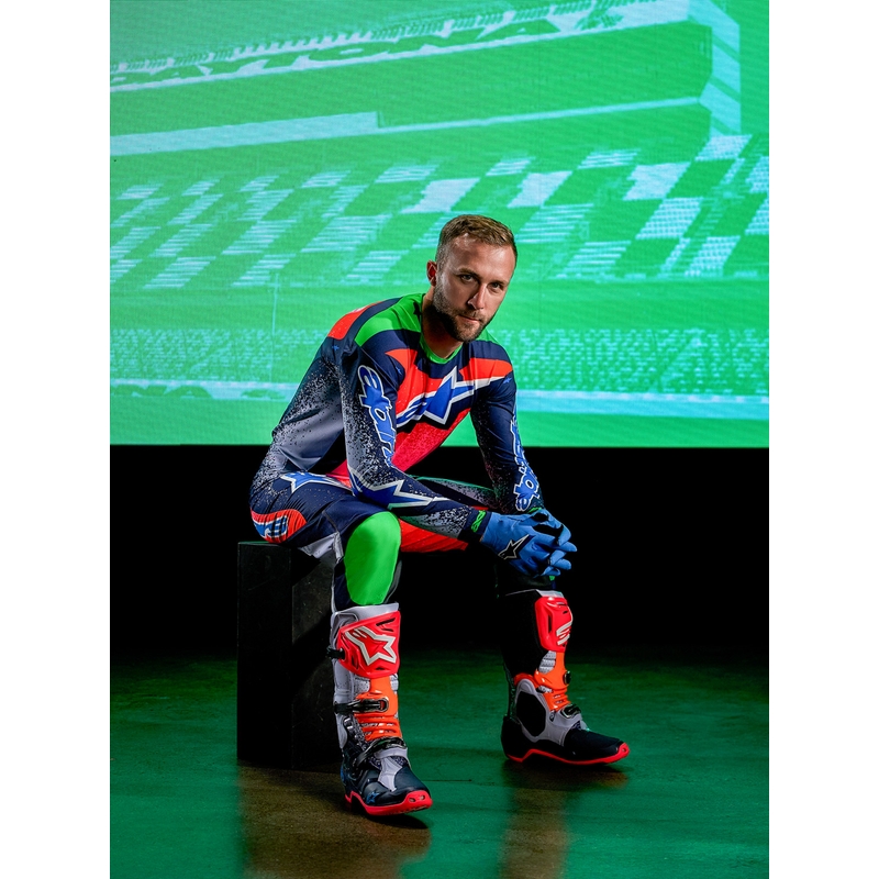 Alpinestars TECH 10 Limited Edition Records Motocross-Stiefel, schwarz