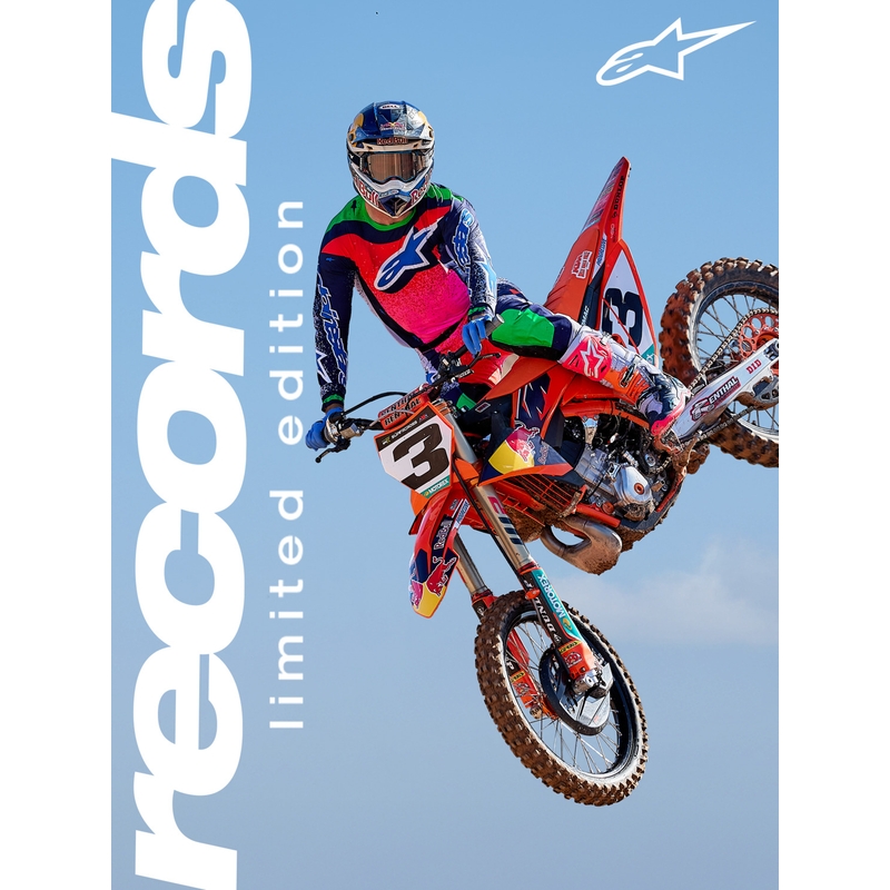 Alpinestars TECH 10 Limited Edition Records Motocross-Stiefel, schwarz