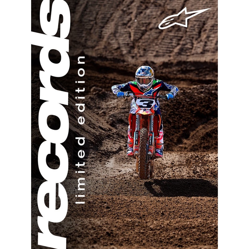 Alpinestars TECH 10 Limited Edition Records Motocross-Stiefel, schwarz