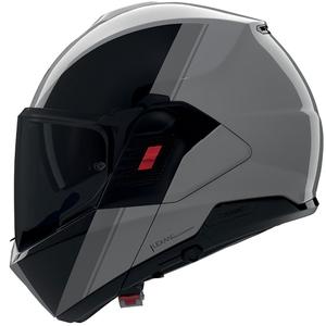 Klappbarer Motorradhelm Nolan N120-1 Verniciatura Speciale glänzend grau-schwarz