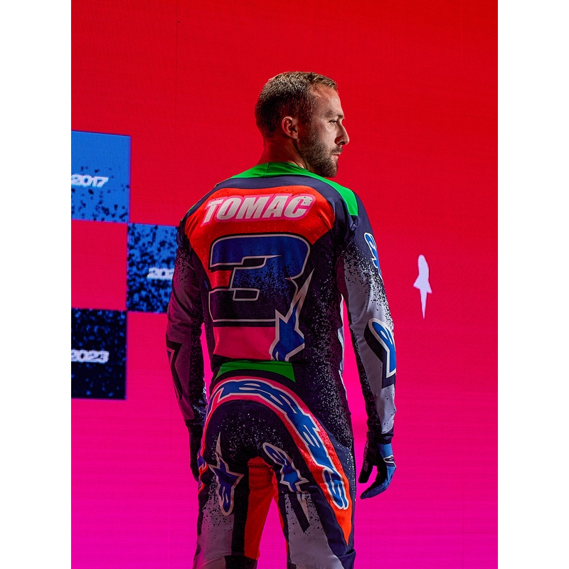 Alpinestars Supertech Limited Edition Records Motocross-Hose Grau