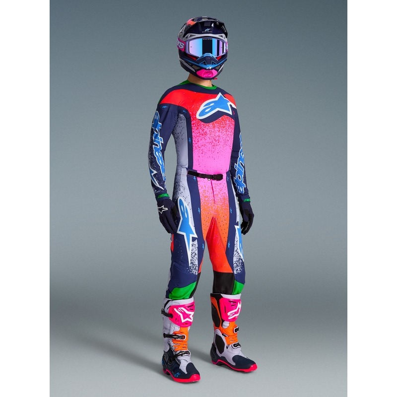 Alpinestars Supertech Limited Edition Records Motocross-Hose Grau