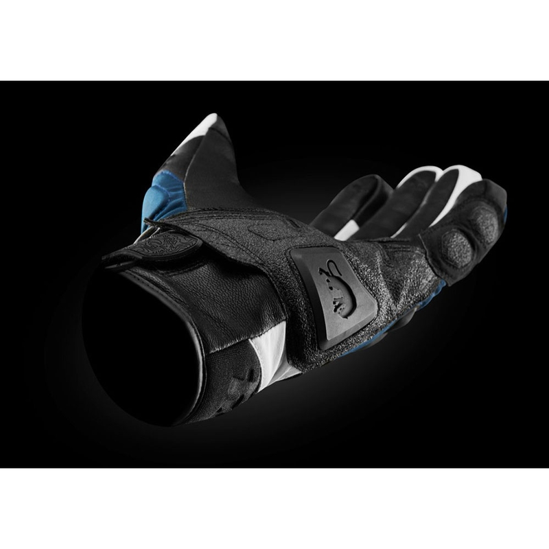Furygan Balmaz All Seasons Motorradhandschuhe Schwarz-Blau-Perlmutt