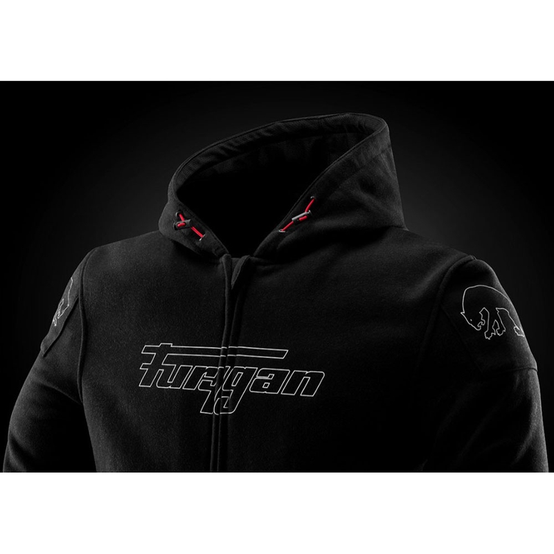 Furygan Livio X Kevlar® Motorradjacke schwarz-weiß