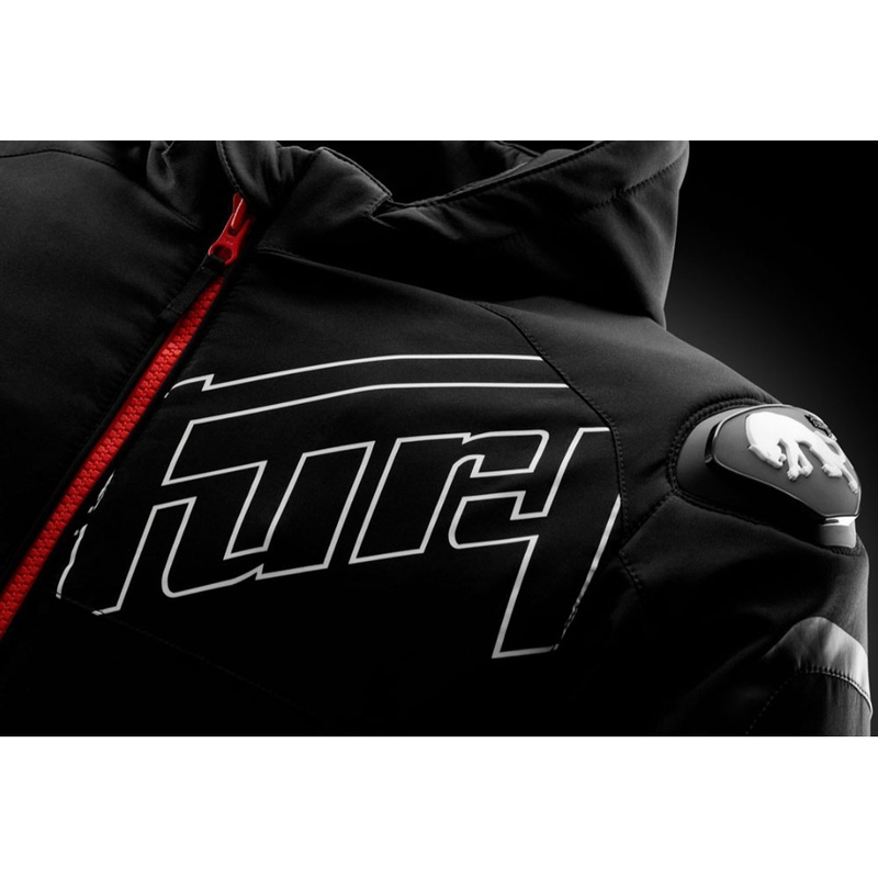 Furygan Sektor Roadster Evo Motorradjacke schwarz-weiß-rot