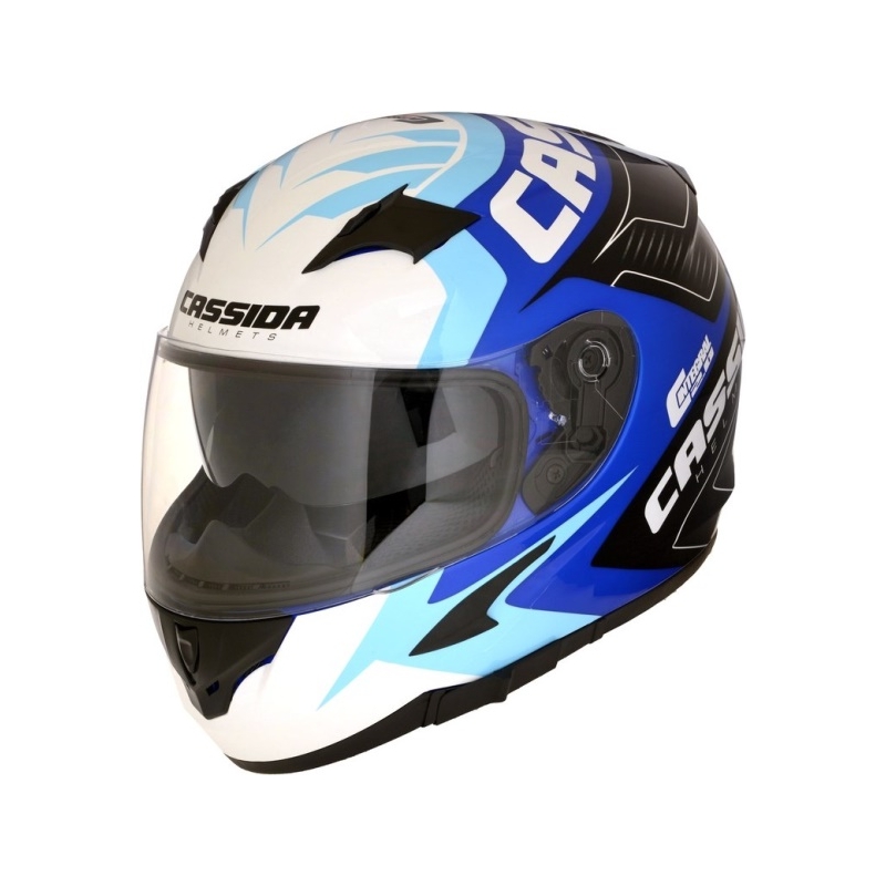 Integralhelm Cassida Integral 2.0 Perimetrisch blau-schwarz-weiß