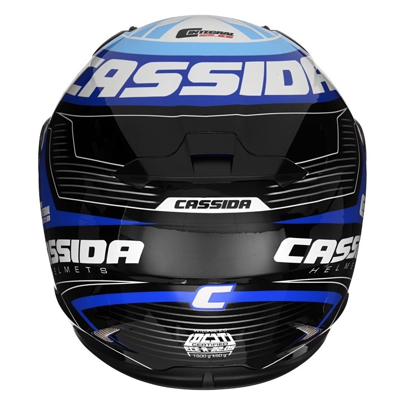 Integralhelm Cassida Integral 2.0 Perimetrisch blau-schwarz-weiß