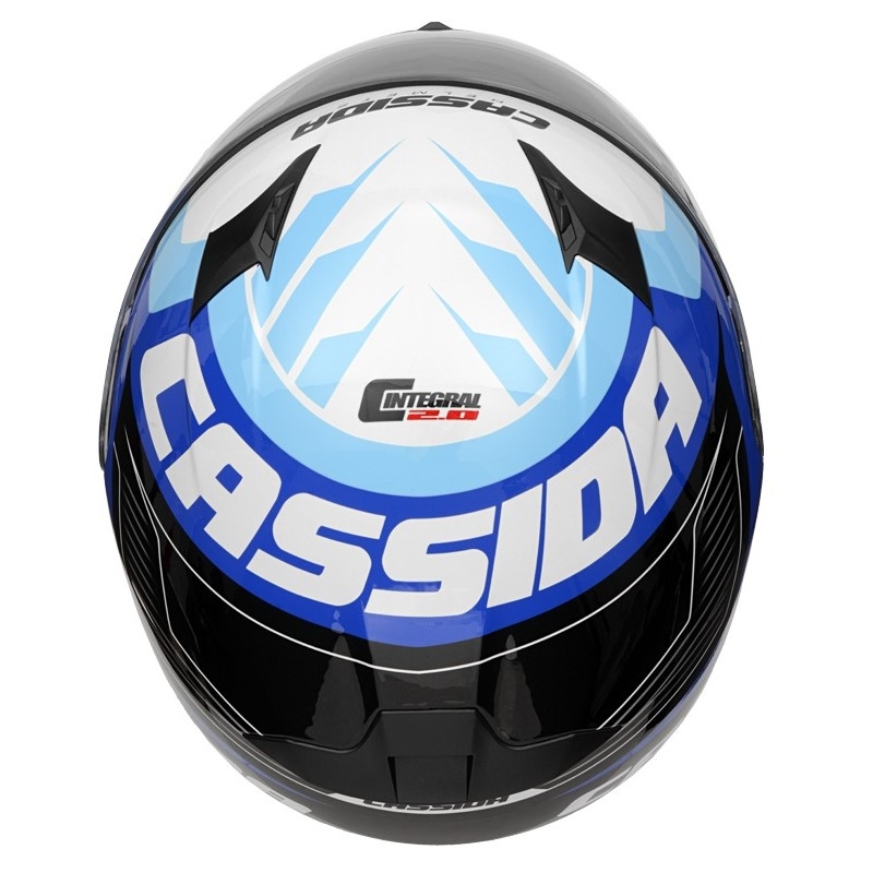 Integralhelm Cassida Integral 2.0 Perimetrisch blau-schwarz-weiß