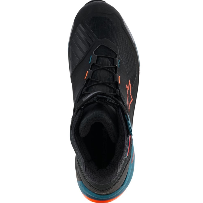 Alpinestars CR-X Drystar Motorradstiefel schwarz-blau-fluoreszierend orange
