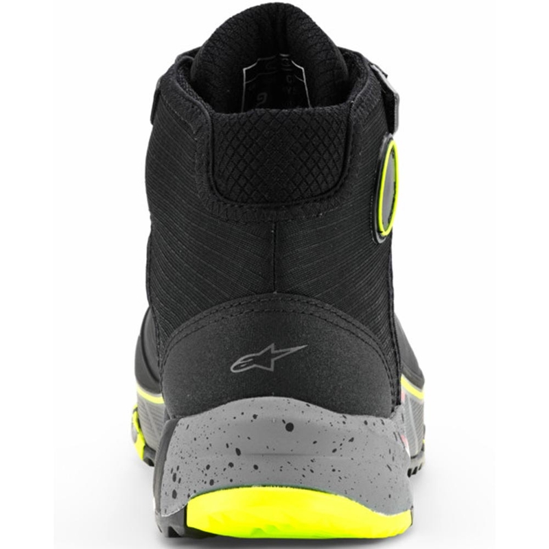 Alpinestars CR-X Drystar Motorradstiefel, schwarz-dunkelgrau-fluoreszierend gelb