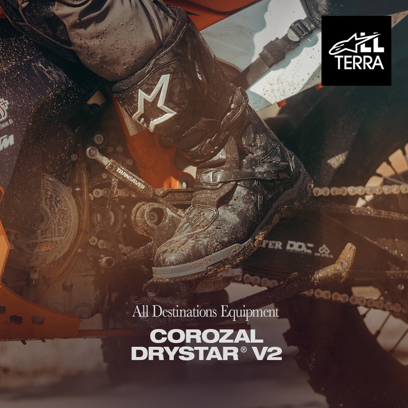 Alpinestars Corozal V2 Adventure Drystar Motorradstiefel Braun-Schwarz