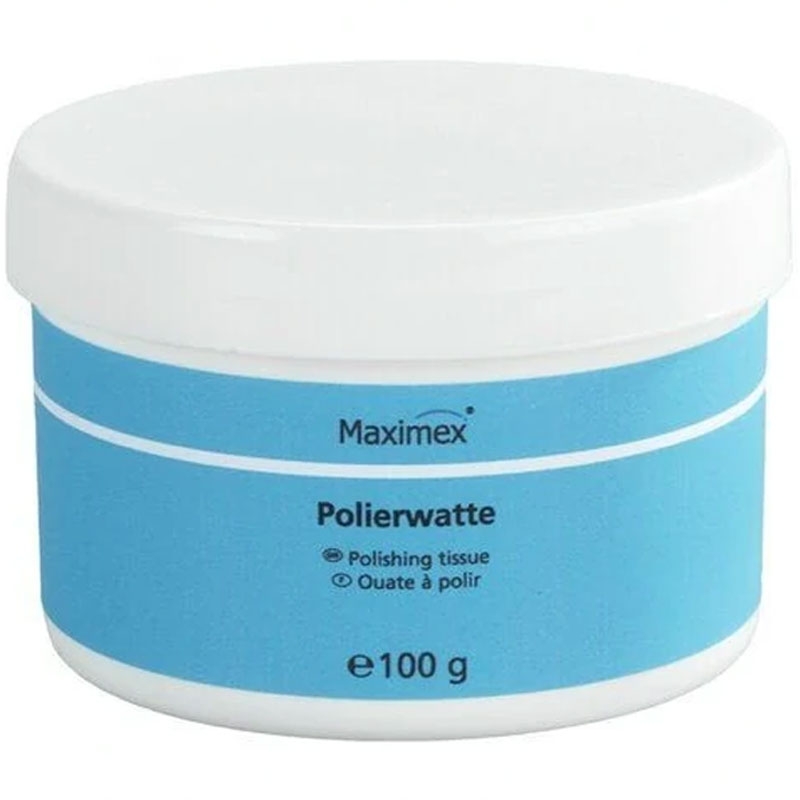 Reinigungs- und Polierwatte für Chrom und Metalle Maximex 100 g
