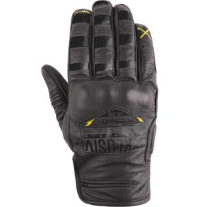 NOX Exklusive Iron Glitch Motorradhandschuhe Schwarz-Braun