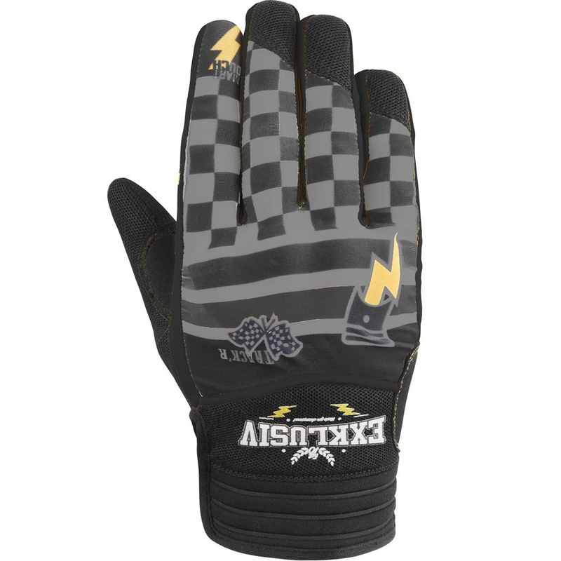 NOX Exklusiv Airflow Tracker Motorradhandschuhe schwarz-grau