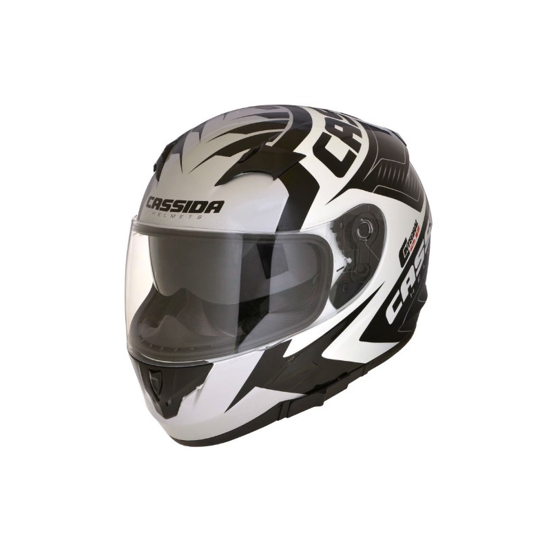 Integralhelm Cassida Integral 2.0 Perimetric schwarz-weiß-grau