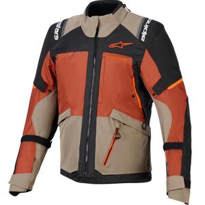 Alpinestars Andes V4 Drystar Motorradjacke, hellbraun-dunkelorange-schwarz