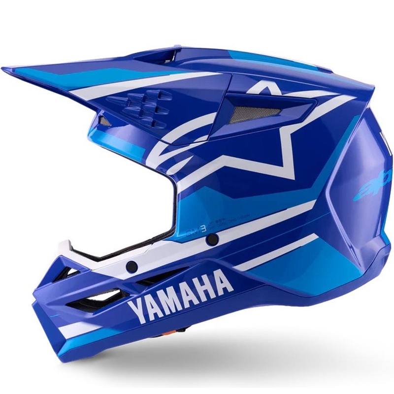 Alpinestars Kinder-Motocrosshelm S-M3 YAMAHA Kollektion blau-weiß