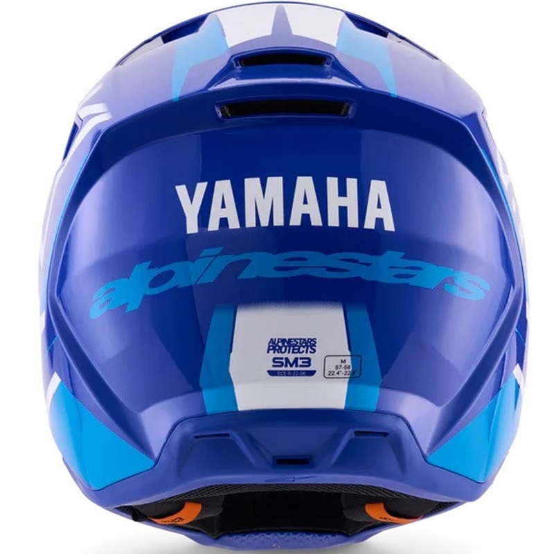 Alpinestars Kinder-Motocrosshelm S-M3 YAMAHA Kollektion blau-weiß
