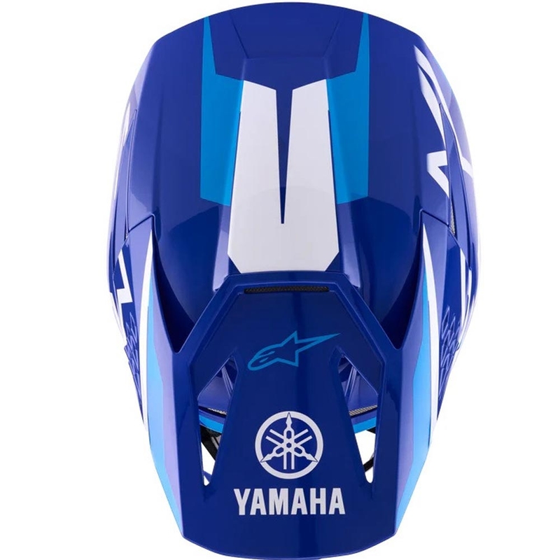 Alpinestars Kinder-Motocrosshelm S-M3 YAMAHA Kollektion blau-weiß