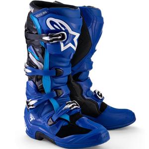 Alpinestars TECH 7 YAMAHA Motocross-Stiefel, blau-weiß-schwarze Kollektion
