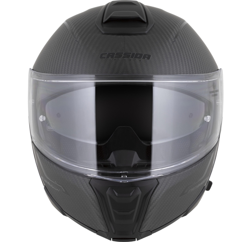 Klappbarer Motorradhelm Cassida Modulo 2.1 Plus Carbon BlackOut, mattschwarz