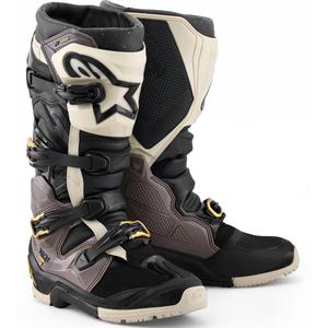 Alpinestars TECH 7 Enduro Drystar Motorradstiefel Schwarz-Dunkelgrau-Gold