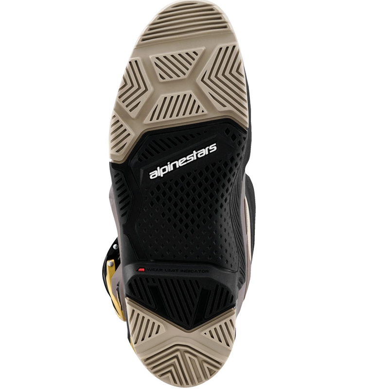 Alpinestars TECH 7 Enduro Drystar Motorradstiefel Schwarz-Dunkelgrau-Gold