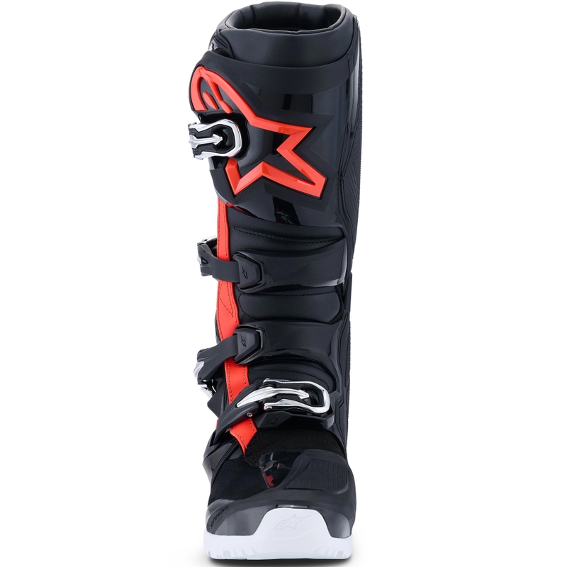 Alpinestars TECH 7 Enduro Drystar Motorradstiefel schwarz-fluoreszierend rot-weiß