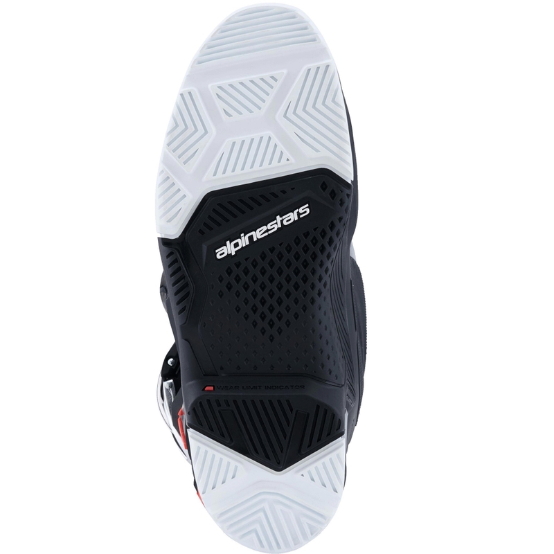 Alpinestars TECH 7 Enduro Drystar Motorradstiefel schwarz-fluoreszierend rot-weiß