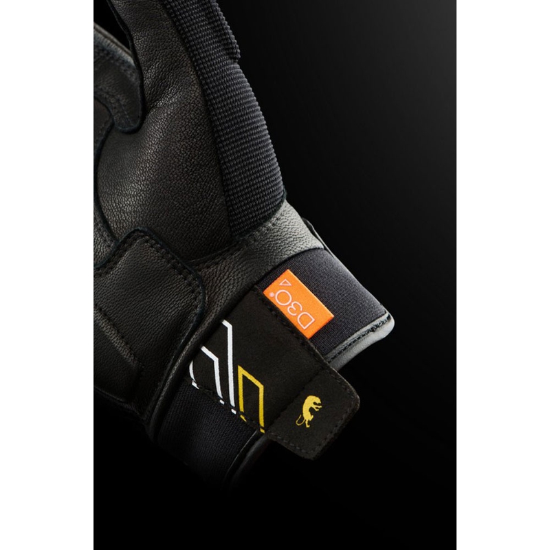 Furygan Jet Neon D3O® Evo Damen-Motorradhandschuhe schwarz-gold
