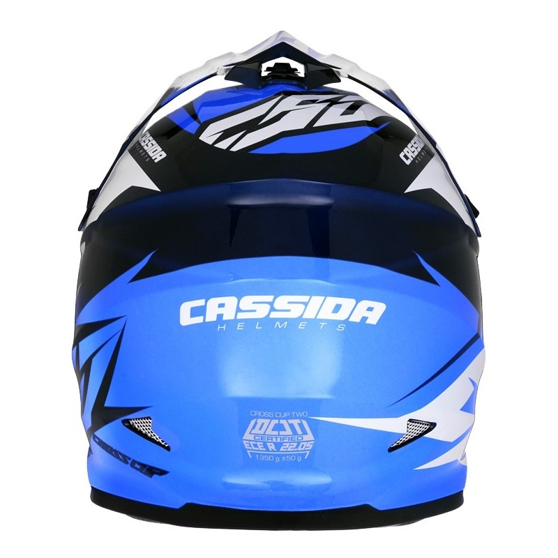 Cassida Cross Cup Two Motocross Helm schwarz-weiß-blau