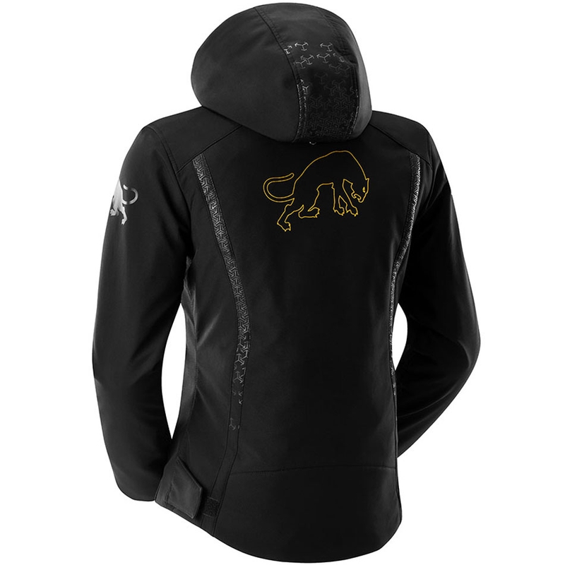 Furygan Skye Damen-Motorradjacke schwarz-gold