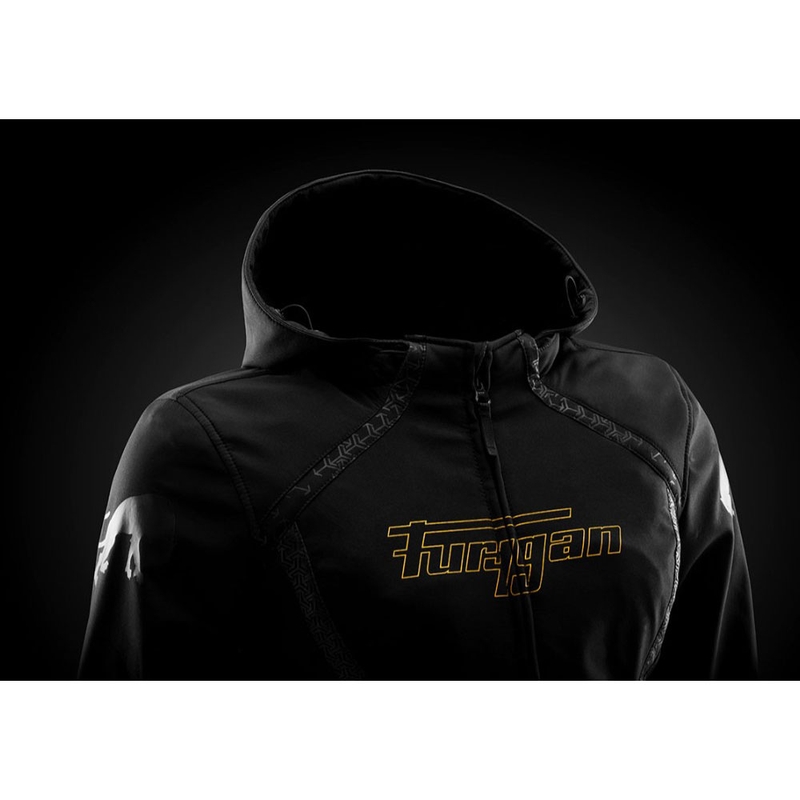 Furygan Skye Damen-Motorradjacke schwarz-gold
