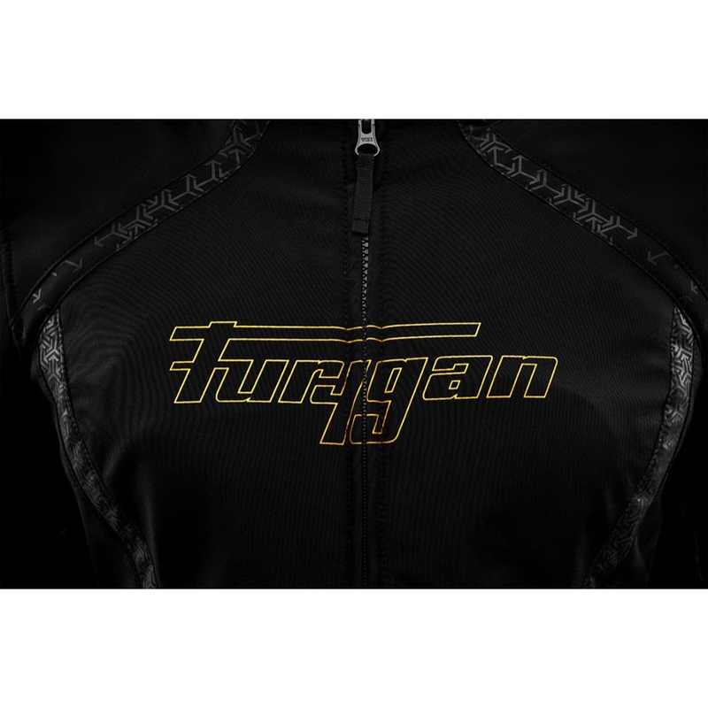 Furygan Skye Damen-Motorradjacke schwarz-gold