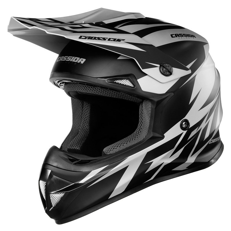 Cassida Cross Cup Two Motocross Helm schwarz-grau