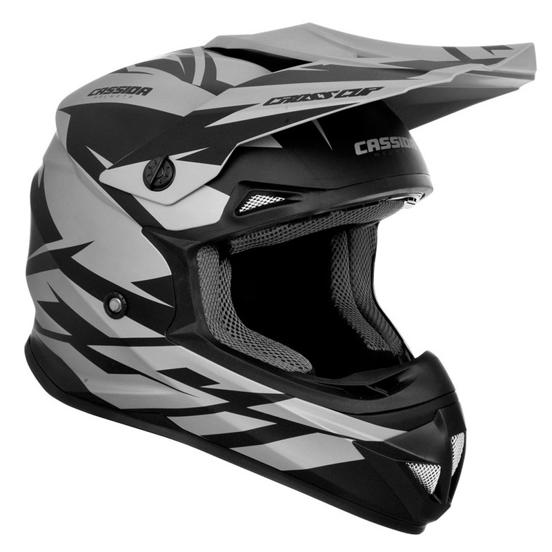 Cassida Cross Cup Two Motocross Helm schwarz-grau
