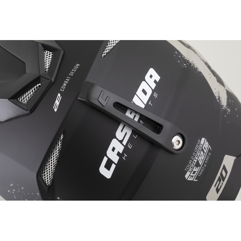 Enduro-Motorradhelm Cassida Tour 2.0 Crew, matt schwarz-sand