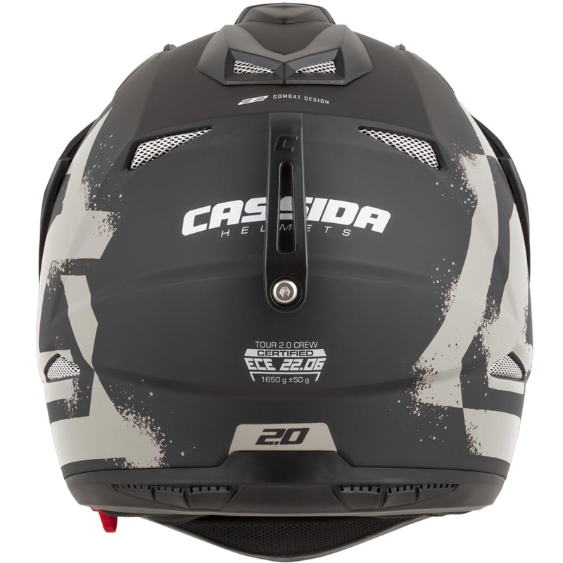 Enduro-Motorradhelm Cassida Tour 2.0 Crew, matt schwarz-sand