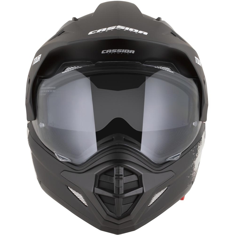 Enduro-Motorradhelm Cassida Tour 2.0 Crew, matt schwarz-sand