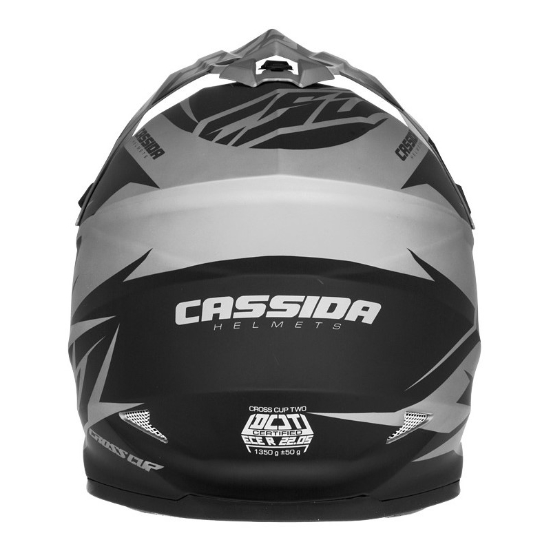 Cassida Cross Cup Two Motocross Helm schwarz-grau