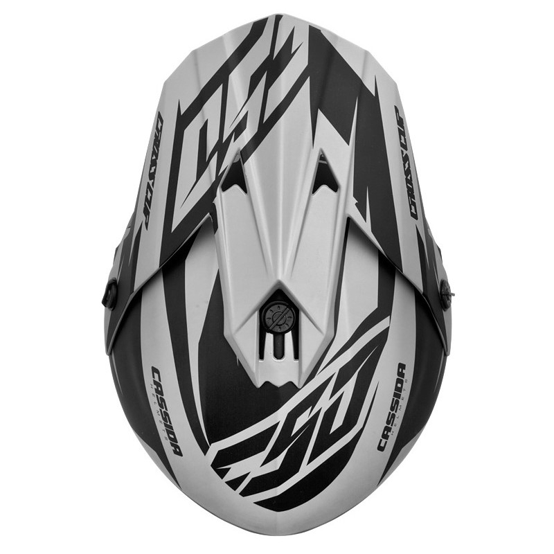 Cassida Cross Cup Two Motocross Helm schwarz-grau